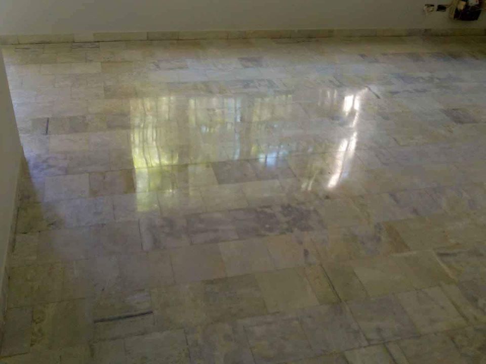 Piso de mármol pulido